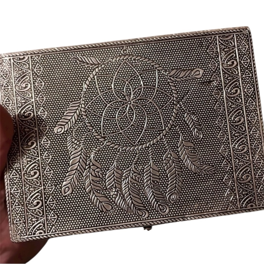 $5 w/ purchase Silver Dreamcatcher Embossed Jewelry Box